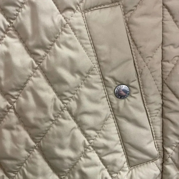 Lands' End Quilted Jacket Coat Small 6-8 10 12 Full Zip Front Pockets - Picture 7 of 15